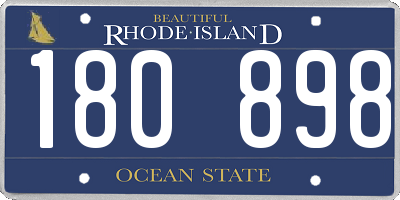 RI license plate 180898
