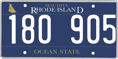 RI license plate 180905