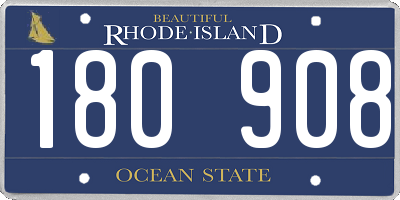 RI license plate 180908