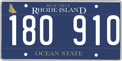RI license plate 180910