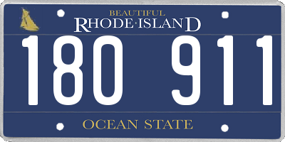 RI license plate 180911