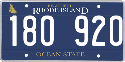 RI license plate 180920