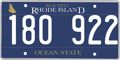 RI license plate 180922