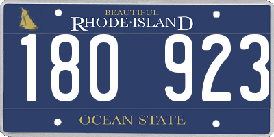 RI license plate 180923