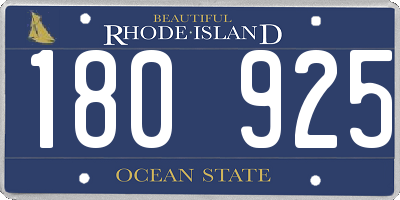 RI license plate 180925