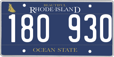 RI license plate 180930