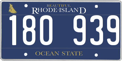 RI license plate 180939
