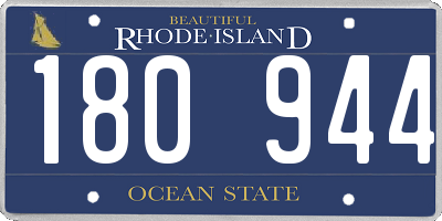 RI license plate 180944