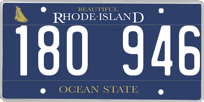 RI license plate 180946