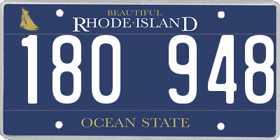 RI license plate 180948