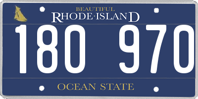 RI license plate 180970