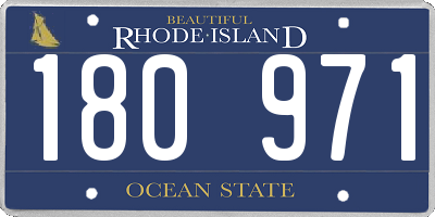RI license plate 180971