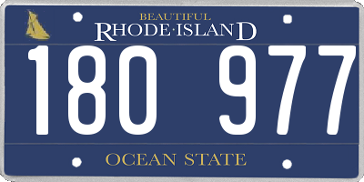 RI license plate 180977