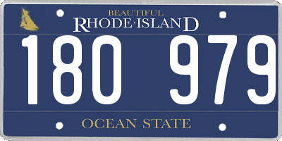 RI license plate 180979