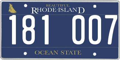 RI license plate 181007
