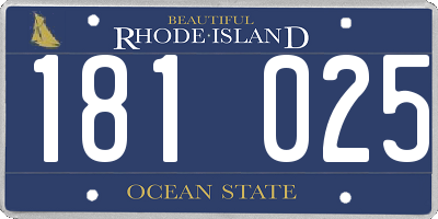 RI license plate 181025