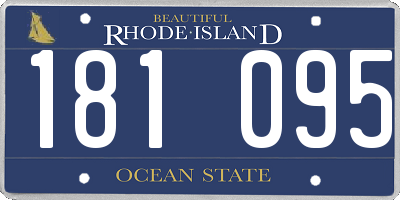 RI license plate 181095