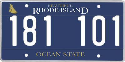 RI license plate 181101