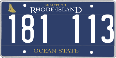 RI license plate 181113