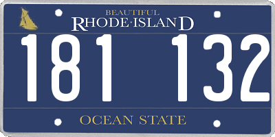 RI license plate 181132