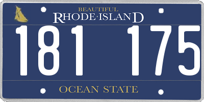RI license plate 181175
