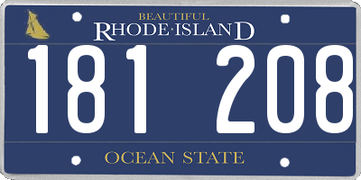 RI license plate 181208