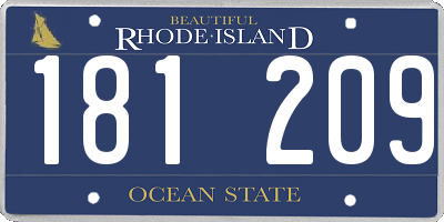 RI license plate 181209