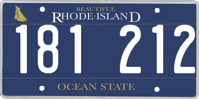 RI license plate 181212