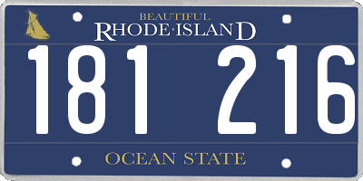 RI license plate 181216