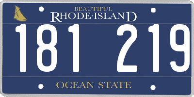 RI license plate 181219
