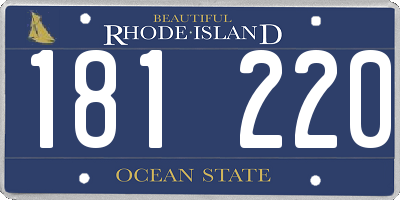 RI license plate 181220
