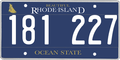 RI license plate 181227