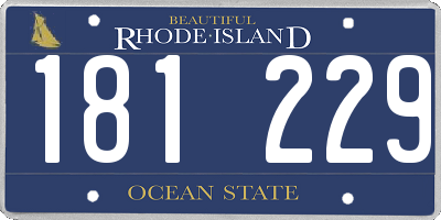 RI license plate 181229