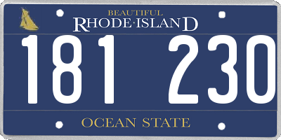 RI license plate 181230