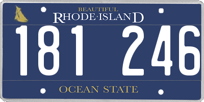 RI license plate 181246