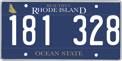 RI license plate 181328