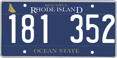 RI license plate 181352