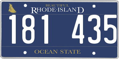 RI license plate 181435