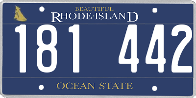 RI license plate 181442