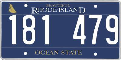 RI license plate 181479
