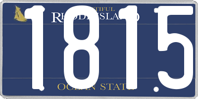 RI license plate 1815