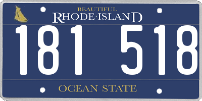 RI license plate 181518