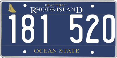 RI license plate 181520