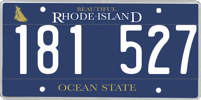 RI license plate 181527