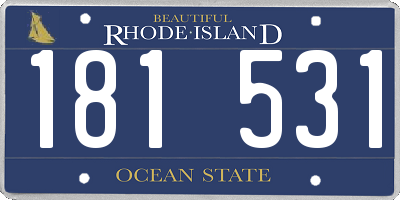 RI license plate 181531