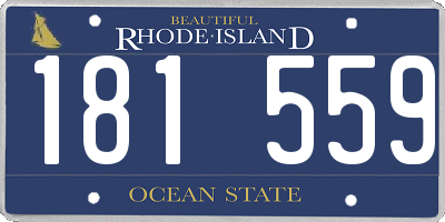 RI license plate 181559