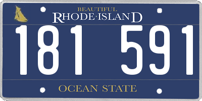 RI license plate 181591
