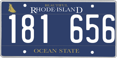 RI license plate 181656