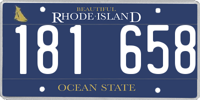 RI license plate 181658
