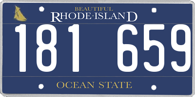 RI license plate 181659